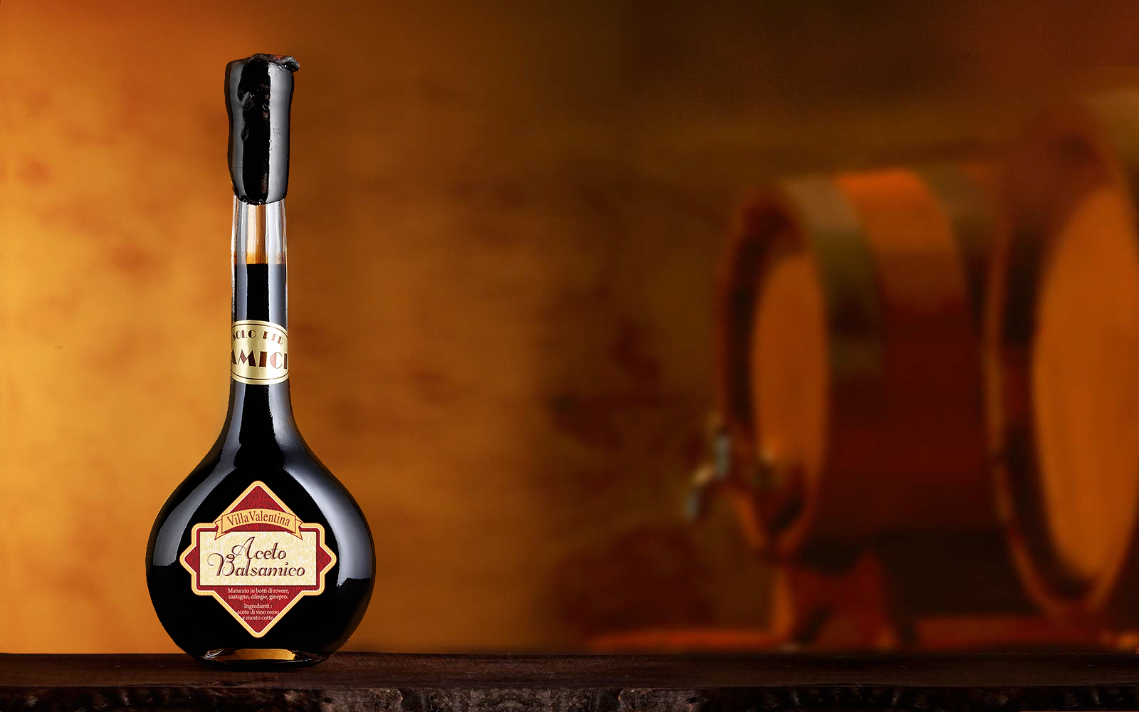 Aceto Balsamico prodotto dall'Azienda Agraria Villa Valentina Umbertide Umbria