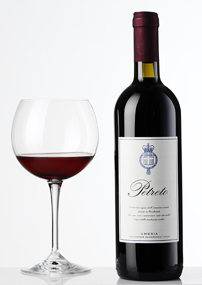 Petreto Vino Rosso Umbria IGT. Cantina Petreto Azienda Agraria Villa Valentina Umbertide Umbria