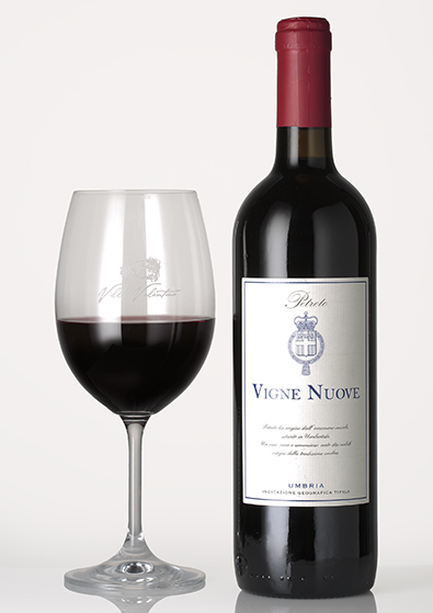 Vino Rosso Vigne Nuove Vino Rosso Umbria IGT. Cantina Petreto Azienda Agraria Villa Valentina Umbertide Umbria